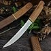 SAN TONG XIONG Full Tang Fixed Blade Knife with Sheath,EDC Outdoor Camping Survival Knife for Men,Fruit Cutting Paring Knife,Gifts for Men