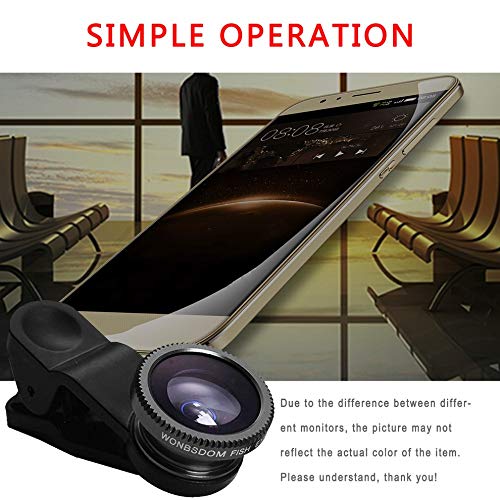 Greenwoodhomer 3 in 1 Fish Eye+Grandangolo+Macro