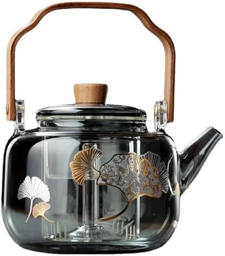 ガラスポット ティーセット IH対応 ポット 紅茶 ポット 手吹き 透明急須 ティーポット ガラス 耐熱 急須 電磁調理器が使える ティーポット おしゃれ 大容量 割れずに急冷急加熱 急須 ガラス 耐熱ガラスポット 高ホウケイ酸耐熱ガラス ステンレス 茶漉