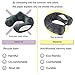 ZOYLEE Twist Memory Foam Travel Pillow Neck,Chin,Shoulder,Lumbar and Leg Support for Adult Airplane Traveling,Bus,Train and Office (Black)