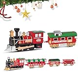 [Conjunto de trenes de lujo]: este conjunto de trenes incluye 1 tren, 3 compartimentos, 15 vías, convenientemente alimentado por 2 baterías AA (no incluidas). El camino se puede coser a pedido según sus necesidades. El tren clásico permite a los niños explorar y disfrutar fácilmente el placer de conducir su propio tren.