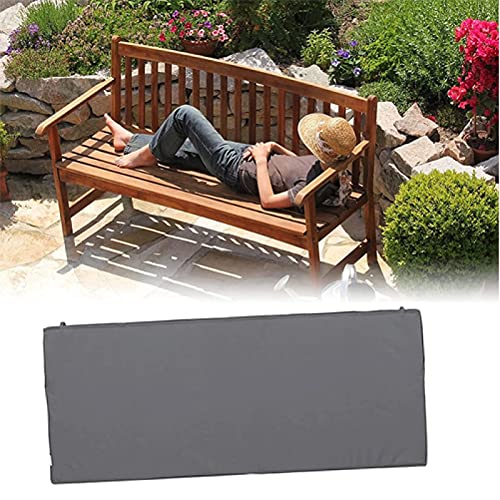 Coussin de banc de jardin 3 places bleu 100x30 cm confortable pour balancelle extérieure