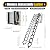 Attic Ladder Pulldown,12 Pedals Attic Ladder Telescopic Ladder,Wall-Mounted Folding Stairs for Attic, Retractable Attic Ladder with Armrests,11.5ft Vertial Height (Black)