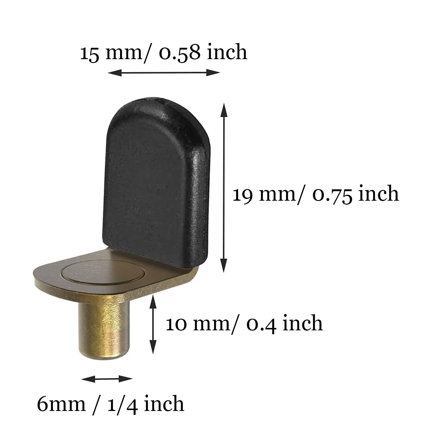 Bronze Shelf Pins - 30 Pack -2 Bronze Shelf Pins - 30 Pack -2