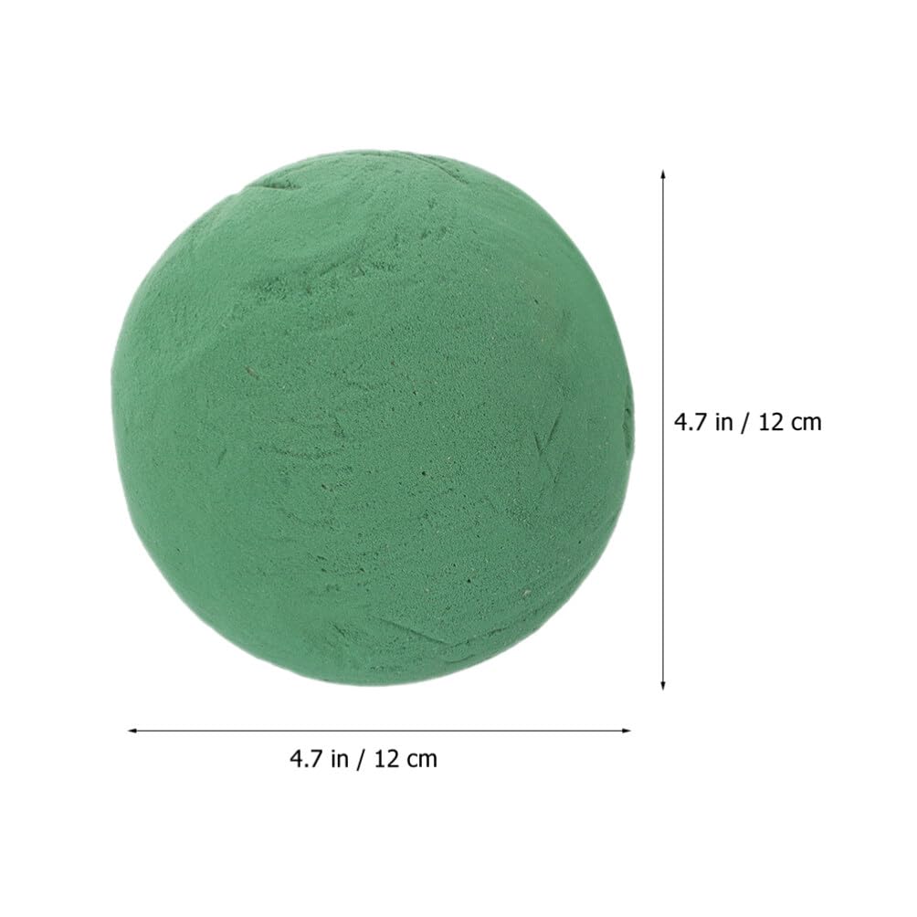 3 Boules De Mousse Florale Verte 15 Cm - Absorbante Pour Arrangements Frais Et Secs - DIY - 3