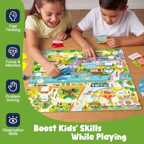 Town Search Juego de Mesa para Niños 5+ de 2 a 4 jugadores miniatura 4