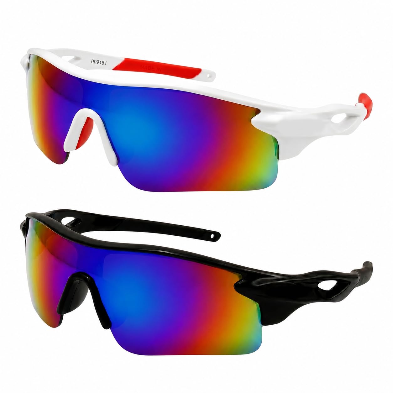 2 Pack Children's Cycling Sunglasses Teens UV400 Protection Kids Sunglasses