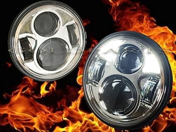 Amazon | バイク用 5.75インチ LEDヘッドライト ハーレー 用 汎用