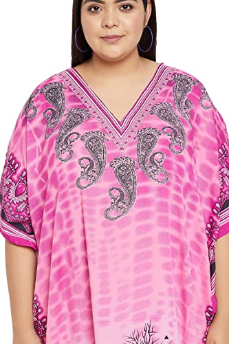 Image of Oussum Women Plus Size Kaftan Kimono Loose Maxi Summer Dresses for Women