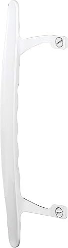 Miniatura 1 de Prime-Line C 1196 - Tirador para puerta corrediza de patio de 6-5/8 pulgadas, pintada a presión en blanco (paquete individual)