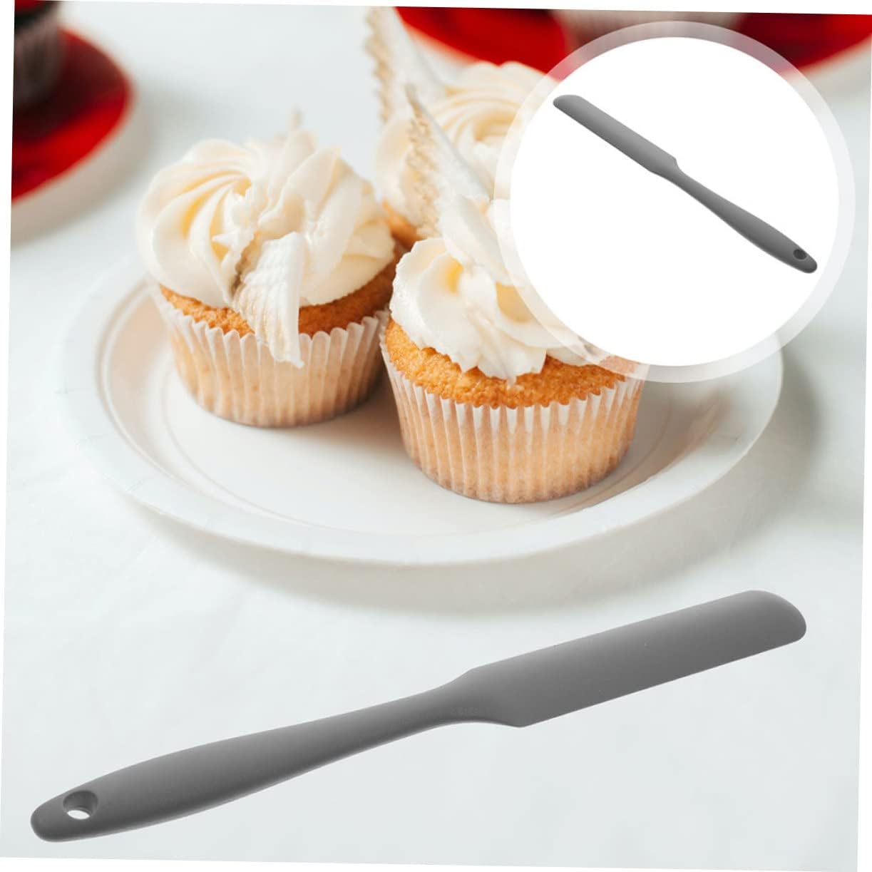4pcs Silicone Spatula Set, Non Stick Kitchen Cake Cream Tool