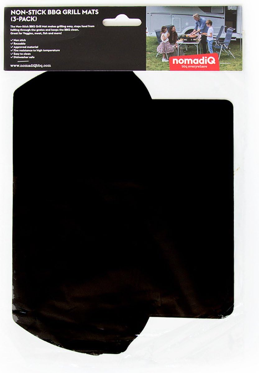 nomadiQ Non-Stick Grill Mats (Pack of 3)