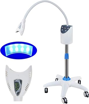 Teeth bleaching machine,Teeth Whitening System,LED Light Floor Stand Mobile Lamp Oral Care Bleaching Accelerator System US Stock