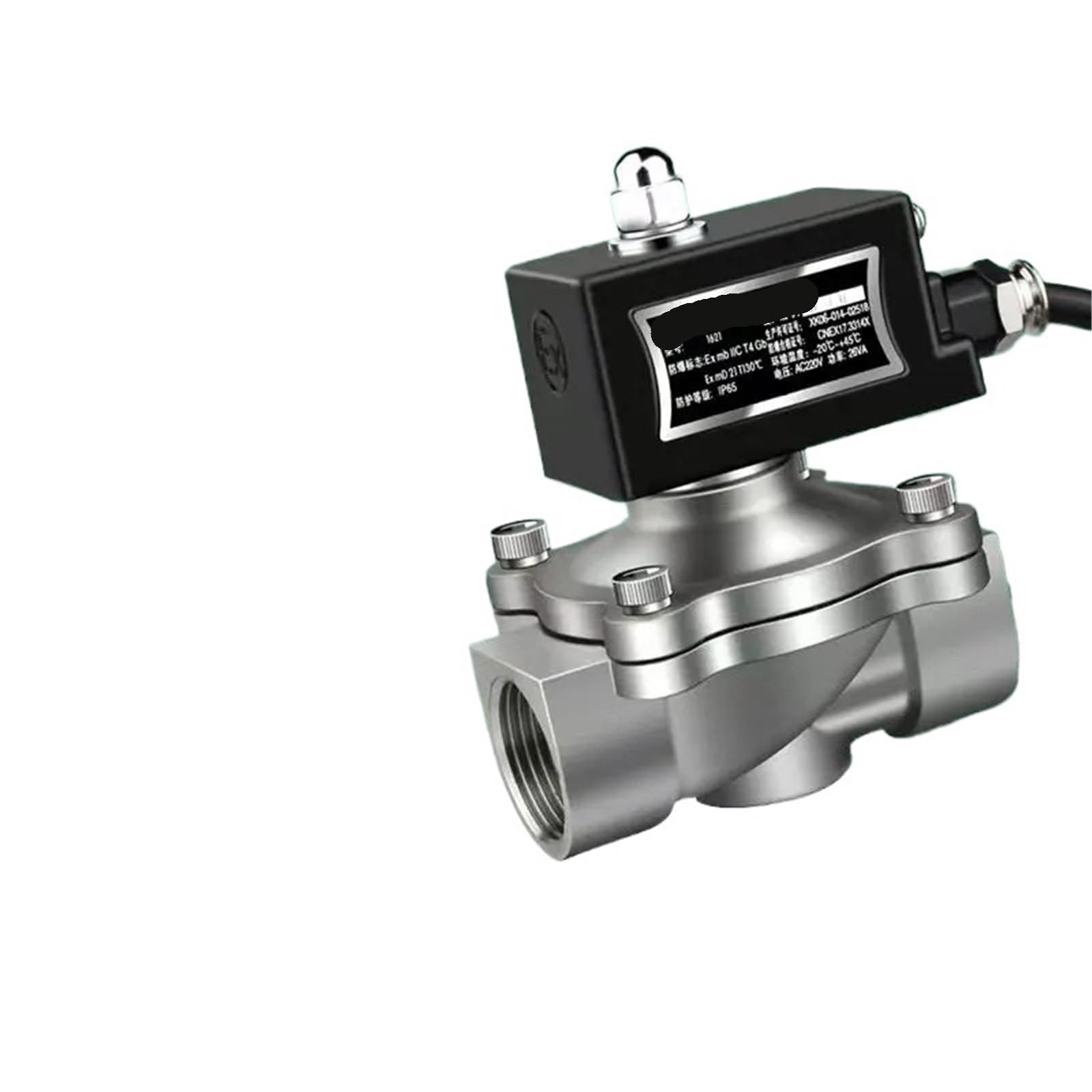 Moevgridr Dn08 2 Points Ac220v Stainless Steel Normally Closed Solenoid Valve(Dn08 2 Points Ac220v)