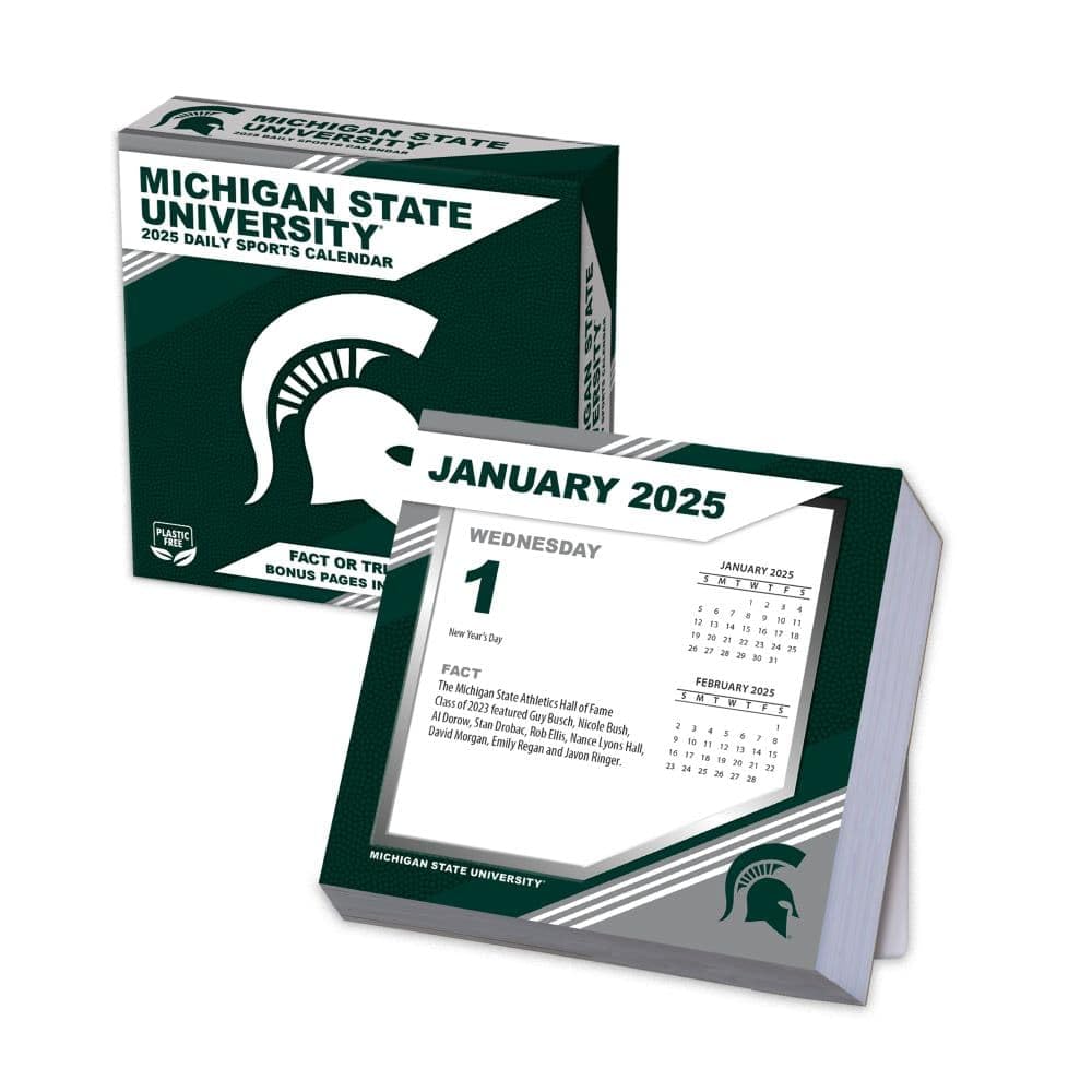 TURNER SPORTS Michigan State Spartans 2025 Box Calendar (25998053014)