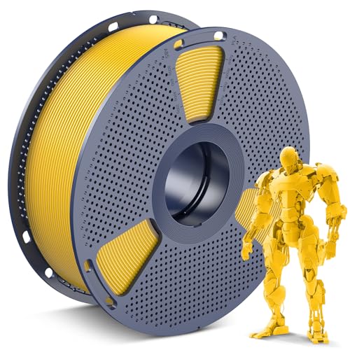 Image of SUNLU PLA 3D Printer Filament PLA Filament 1.75mm, Neatly Wound 3D Printing Filament 1.75mm, Dimensional Accuracy + /- 0.02 mm, Fit Most FDM 3D Printers, 1kg Spool (2.2lbs), Vivid Yellow