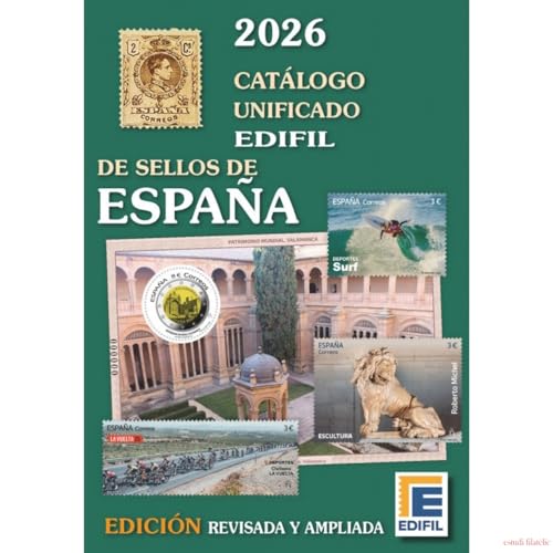 Catálogo Unificado Edifil Sellos de España Ed. 2026 (Catálogo Unificado Especializado Sellos De España)