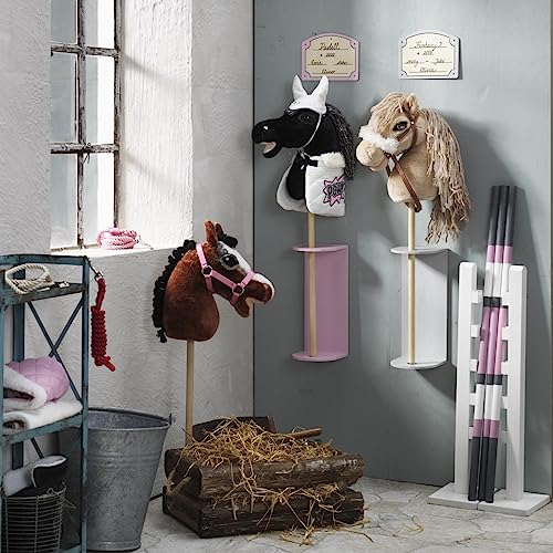 Panduro Hobby Horse | Einhorn Outfit Kit | Glitter Thema mit Einhorn Horn | Zubehör für Steckenpferde | Silber