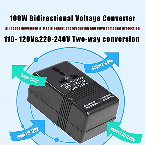 Autotron Voltage Converter, 110V To 220V Step-Up & Down Power Two-Way Conversion Voltage Converter Transformer For Travel thumb #6