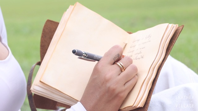 LEATHER VILLAGE Leather Journal - Vintage Leather Journal - View #4