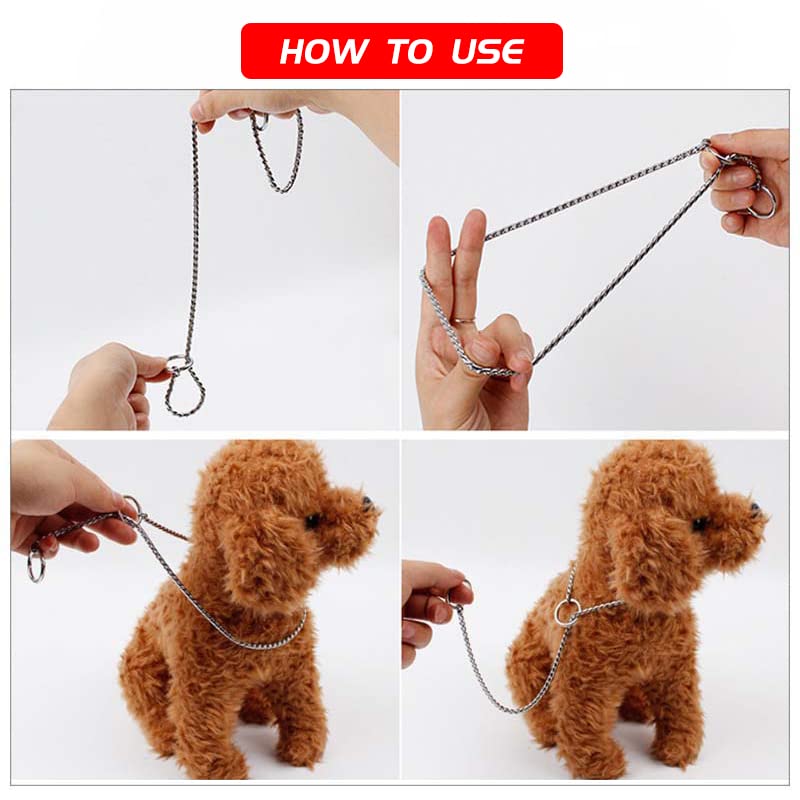 Snake Chain Hond Roestvrij Staal Pet Metalen Slip Kettingen Hond Show