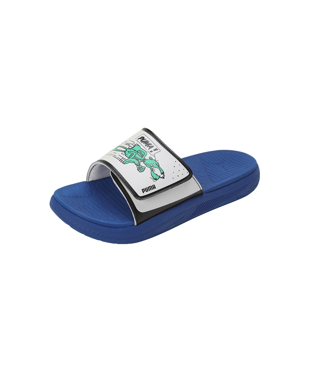 Puma Mens Softride Slide Super Cobalt Glaze-Silver Mist-Pure Green Slide - 11 UK (39751101) (B0D2D8JKHW) Amazon Price History, Amazon Price Tracker