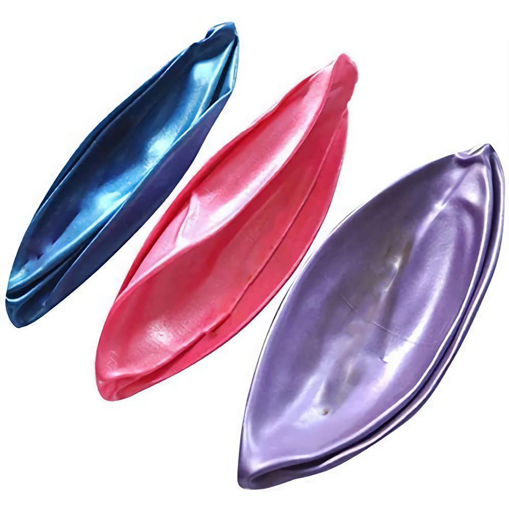Pilates Ballon Anti-Éclatement 3 Pièces Yoga Ball Fitness avec Pailles Gonflables Bleu Rose Violet