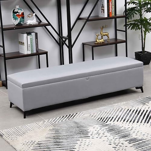 Banc de rangement en cuir sécurisé : cachez vos objets de valeur