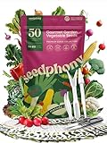Seedphony 50 Gourmet Garden Vegetable Seeds Variety Pack - 34,455+ Non-GMO Heirloom Vegetables Seeds for Planting Indoor Outdoor: Broccoli, Carrot, Onion, Lettuce, Pepper - Gardening Seed Packets