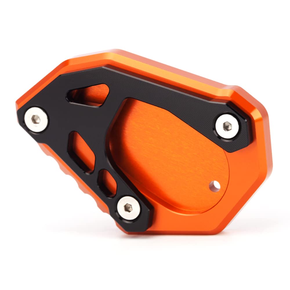 Modeer Per 790 890 1050 1090 1190 1290 Adventure 690 ENDURO R 690 SMC R cavalletto laterale ingrandimento piastra di estensione pad 790 890 1090 ADV R 1290 Super Adventure R/S/T (nero/arancione)