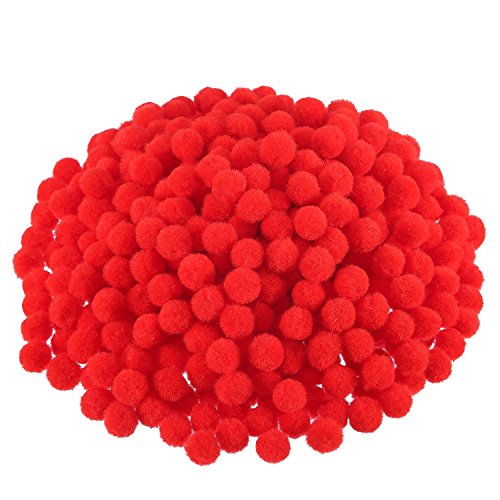 Blulu 500 Pcs 0.5 Inch Polypropylene Pompoms for...