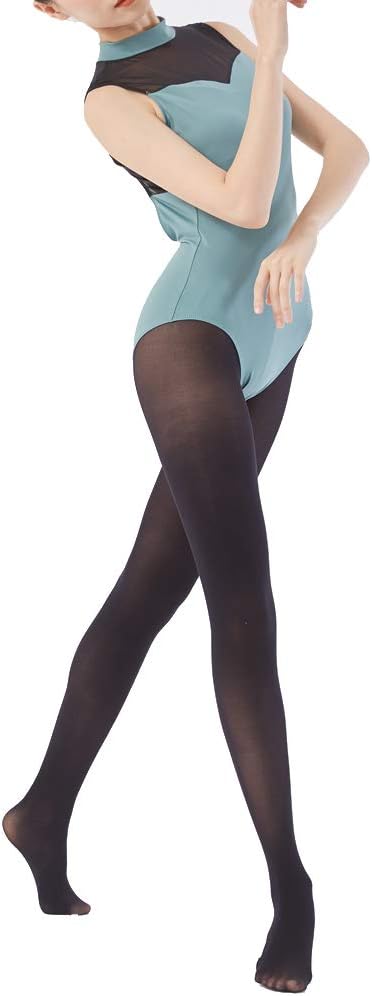 MANZI 1-3 Pairs Women's Girl's Dance Tights Convertible Transition Ballet Tights 40D - Image 4