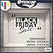 Vetrofanie Black Friday Sale - Vetrofania Bar, Ristorante, abbigliamento - Sign Wall Sticker Adesivo Murale Badge decorativa Adesivo Art Stickers Decal (XXL 90x58 cm)
