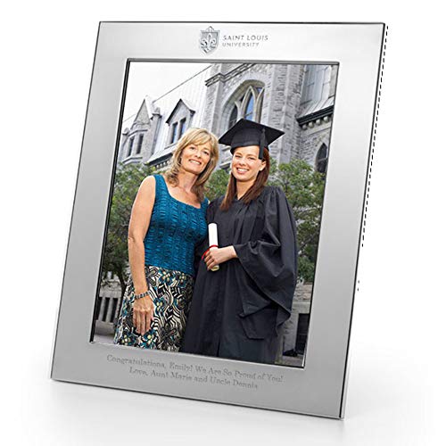 M. LA HART Saint Louis University Polished Pewter 8x10 Picture Frame