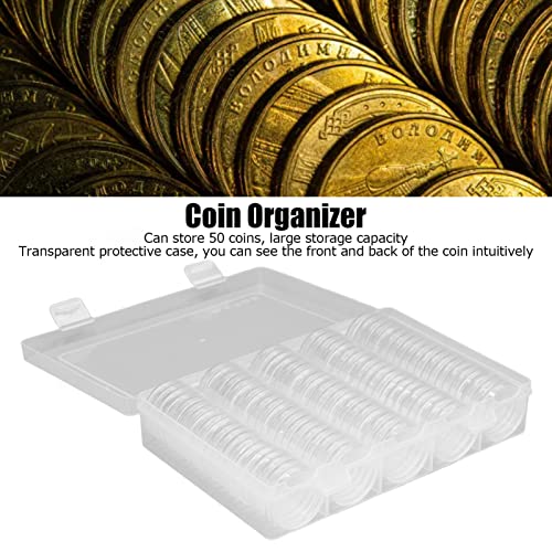 Capsulas de moneda transparentes para colección 33mm miniatura 6