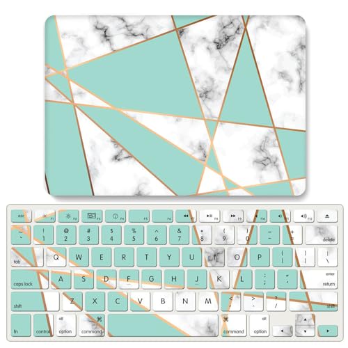 Coque MacBook Air 15 M2 JZ Geometric Marble, l'élégance d'une protection rigide