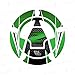 Protezione Adesivo Resinato TAPPO SERBATOIO a 5 fori MOTO KAWASAKI Z 800 Z 1000 dal 2006 (verde)