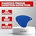 Landstrom Design Sharkfin Soft Guitar Picks (Red Goldprint, 10 Pack) | 3 Play Edge Design for Various Tones | Premium Nylon Acoustic Guitar Picks | The Original & Legendary Sharkfin from Sweden
