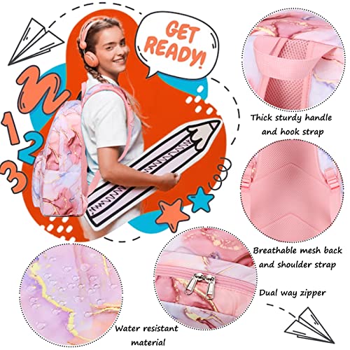 Jumpopack Backpack for Girls School Bag With Lunch Box - Kids Bookbag for Teen Girls3