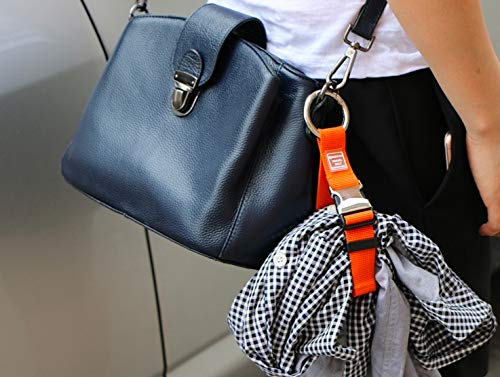 Image of 2PCS Add a Bag Luggage Strap Jacket Gripper,Heavy Duty Luggage Straps Carry-on Baggage Suitcase Straps Belts Travel Accessories (Black /Orange)