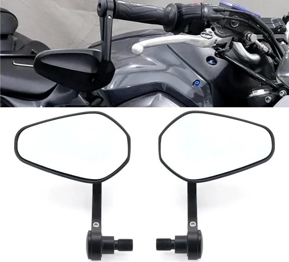 Moto Lusterko końcówkowe kierownicy Motocyklowa k Pasuje Do Yamaha MT07 MT09 MT10 XSR700 XSR900 XSR 700 900 Lewego Prawego Bocznego Końca Kierownicy Lusterka Motocyklowe