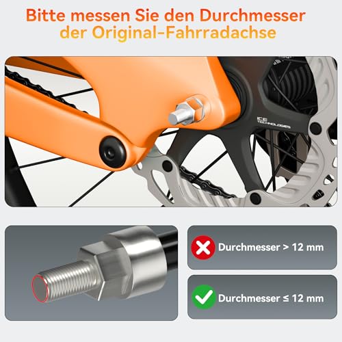 NICEDACK Fahrradanhänger Kupplung, Fahrrad Anhängerkupplung,Hundeanhänger Adapter für Fahrrad,Fahrradanhänger-Adapter,Kinderanhänger Fahrradkupplungen (Kohlenstoffstahl-Schwarz)