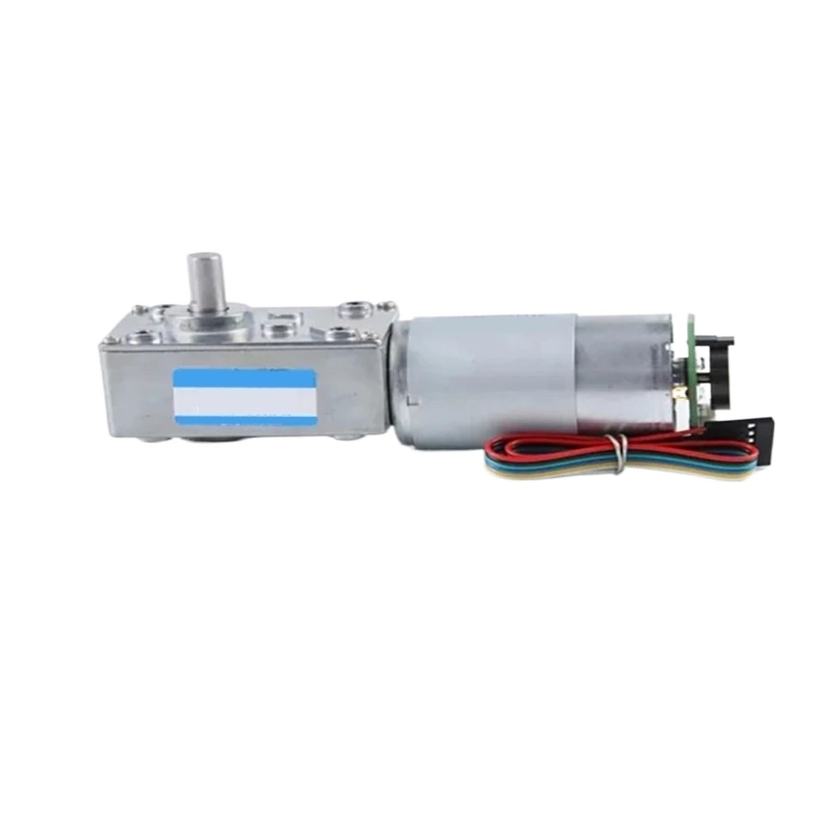 Planetengetriebe Untersetzungsgetriebe 12 V/24 V DC-Encoder-Schneckengetriebe-Schneckenmotor, Metallgetriebemotor mit einstellbarer Geschwindigkeit(160RPM,12V Motorand Bracket)
