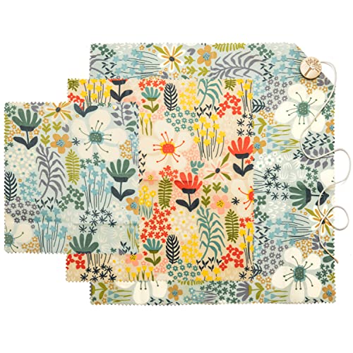 Reusable-Beeswax-Wraps-9-pack-Beeswax-Food-Wraps-Eco-Friendly-Plastic-Free-Zero-Waste-Food-Storage-Wrap-Vegetables-Herbs-Fruits-Cheeses-Sandwiches-and-Bread-Keeps-Food-Fresher-Longer