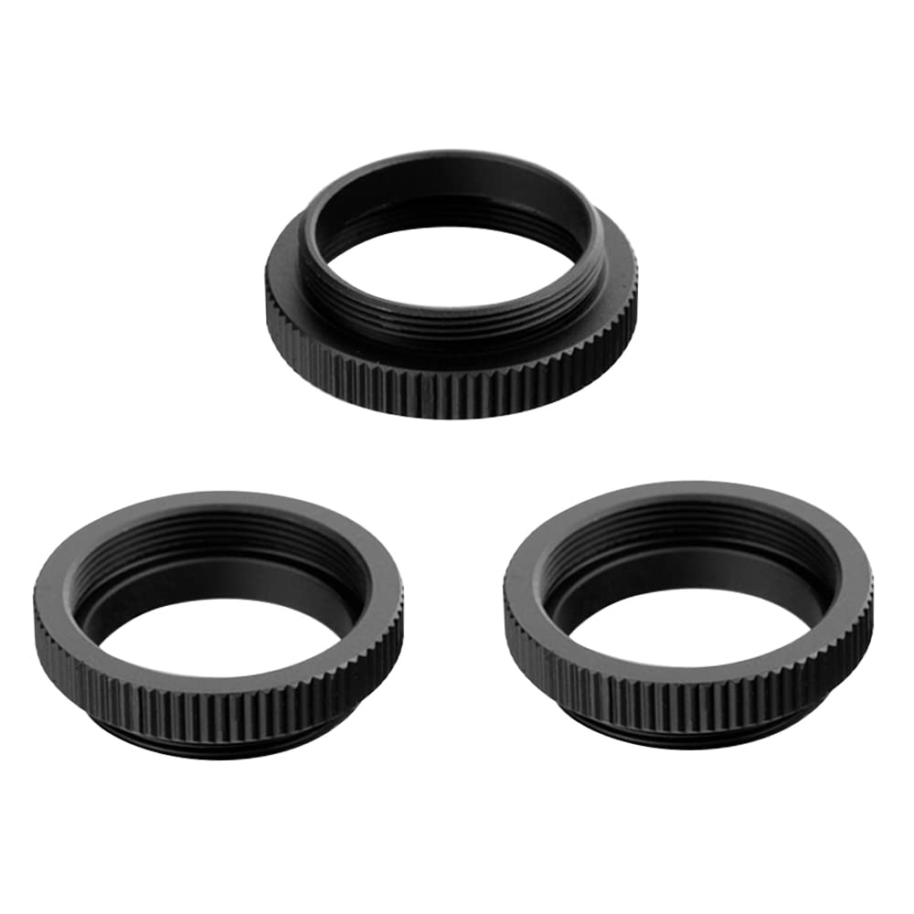 C/CSマウントアダプター、mewmewcat 3PCS /ロットメタル5mm CからCSマウントアダプタ25.4mmネジC / CSレンズマウントアダプタセキュリティCCTVカメラ用アルミコンバータリング