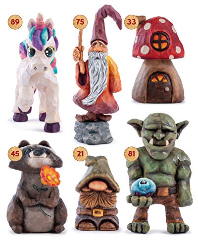 Learn to Carve Gnomes, Trolls, and Mythical Creatures: 15 Simple Step-by-Step Projects (Fox Chapel Publishing) Woodcarving Plans & Instructions for a Unicorn, Wizard, Dragon, Elf, Toad, Owl, and More - Image 9