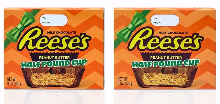 Miniatura 2 de REESESESMilk - Tazas de chocolate con mantequilla de maní dulces para el día de San Valentín tazas de media libra golosinas de 8 onzas 2 unidades