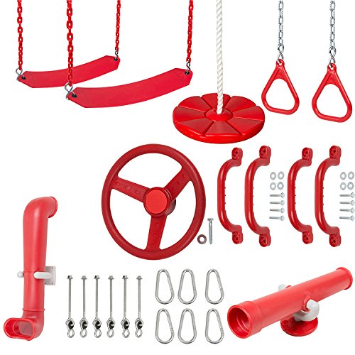 Swing Set Stuff Inc. Ultimate Kit (Red) and SSS Logo Sticker