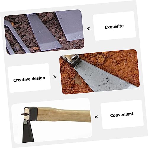 Herramienta de azada ergonómica Hemoton para jardín miniatura 3