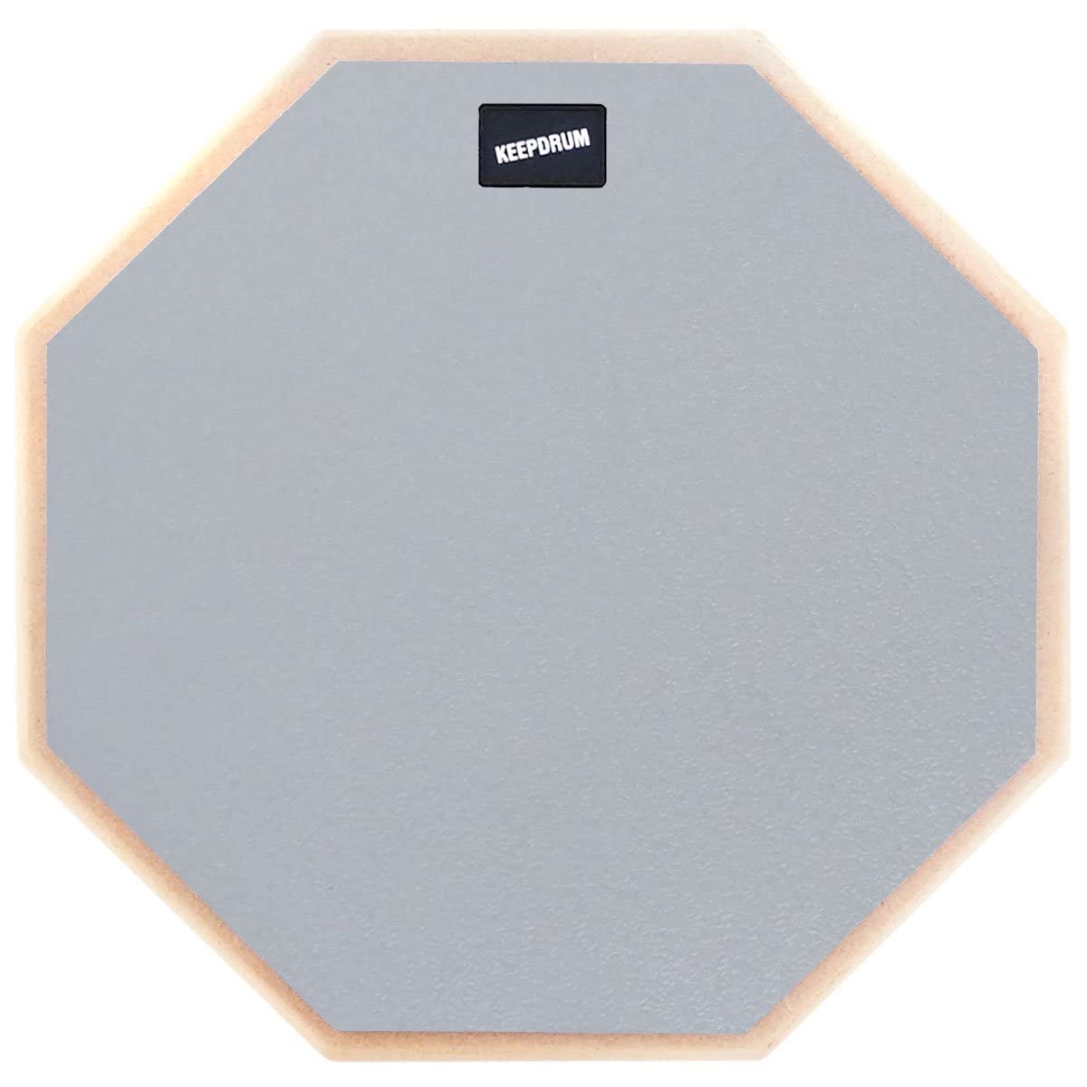 keepdrum DP-GY12 Practice Pad Grau Schlagzeug Übungspad 12 Zoll